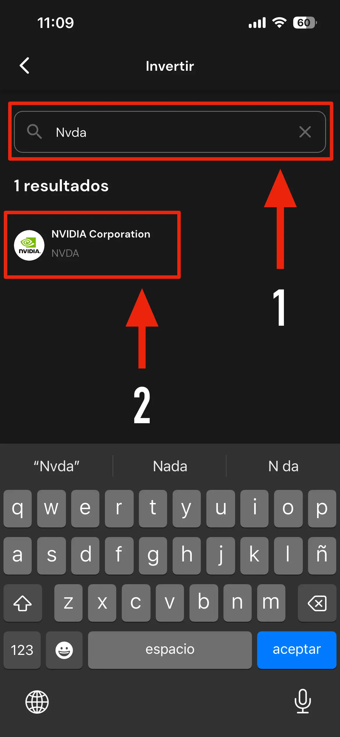 como comprar acciones de Coca Cola a través de Trii - Paso #2
