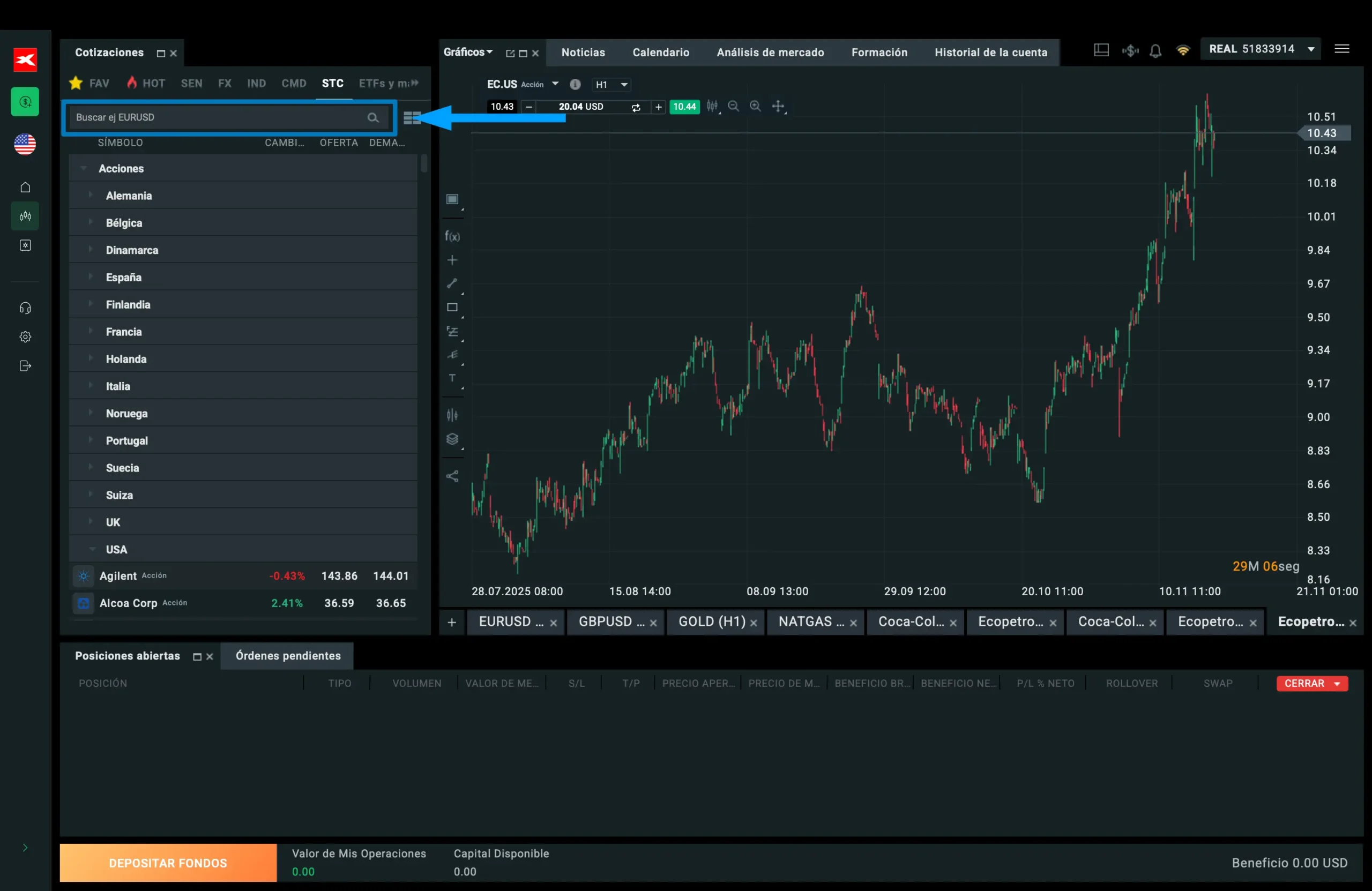 Comprar acciones de Nvidia en XTB - Paso 1