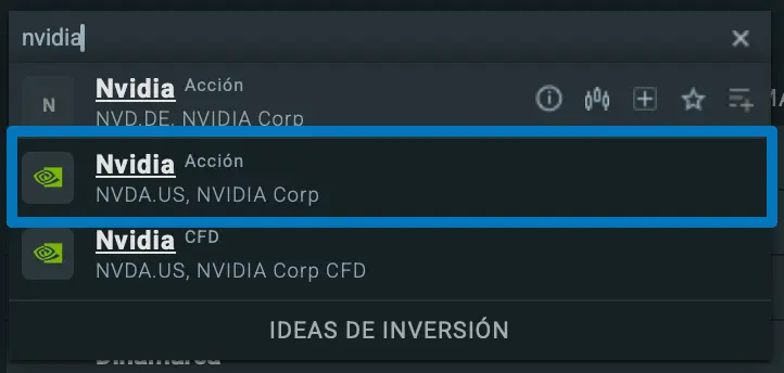 Comprar acciones de Nvidia en XTB - Paso 2