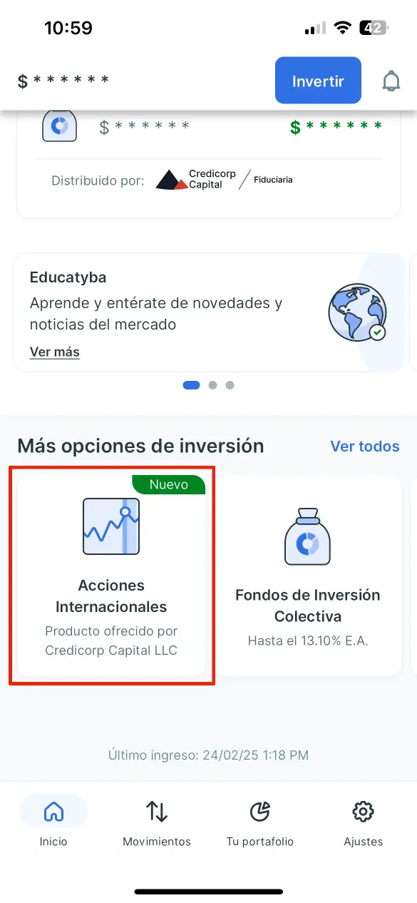 Comprar acciones de Nvidia en Tyba - Paso 1