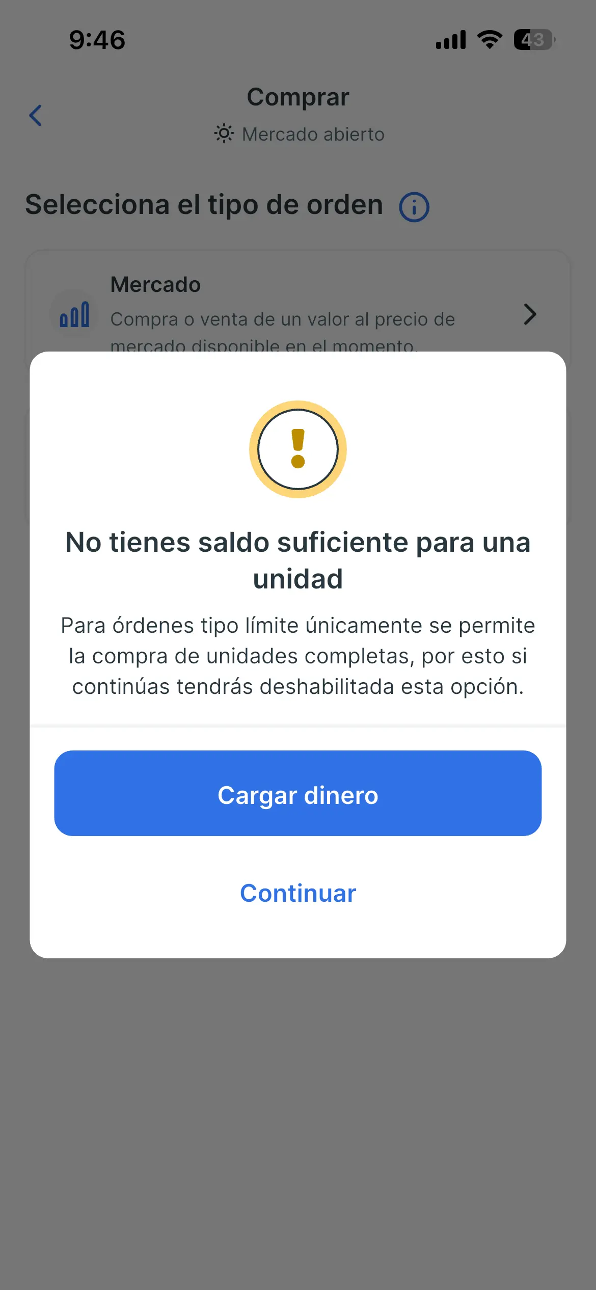 Comprar acciones de Nvidia en Tyba - Paso 5