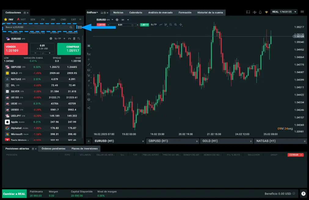 Comprar acciones de Coca Cola en XTB - Paso 1